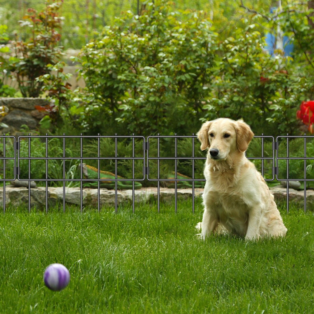 Backyard Fence Edging For Dogs Animal Barrier Fence, 17 In(H) X